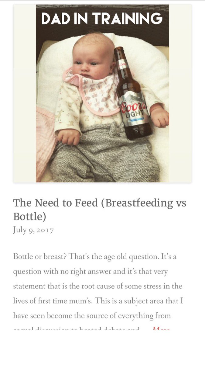 DadInTraining_'s tweet image. New #blog is up 'The Need to Feed'. Talking bottle vs breast (link in bio) 👀 #pbloggers #breastfeeding #bottlefeeding #babyblog #dadblog