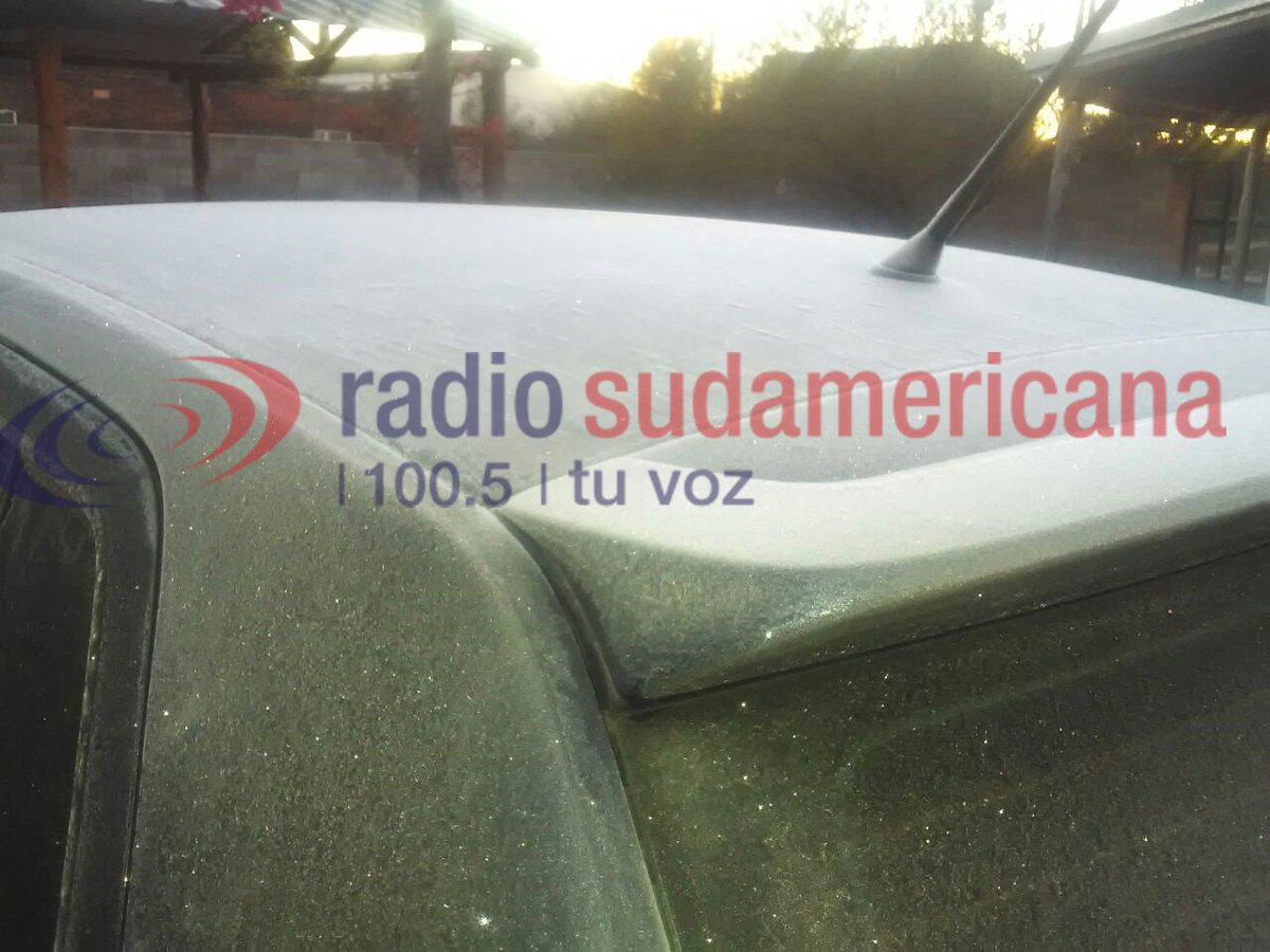 rsudamericana's tweet photo. #Postales 📸| Así amaneció #Saladas, nadie se salvó de la escarcha 😄🌬❄ ¿Y vos? #Compartinos una foto o video de cómo está tu barrio o ciudad📻 https://t.co/2MeaEOPSWS