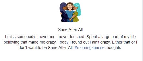 adajeancastle2's tweet photo. #sunrisethoughts #3linepoem #writing #poetry #tuesdaythoughts how is love ever sane? why do we hide our crazy??? I'd rather show how I love. https://t.co/ZSfZCgYL9H