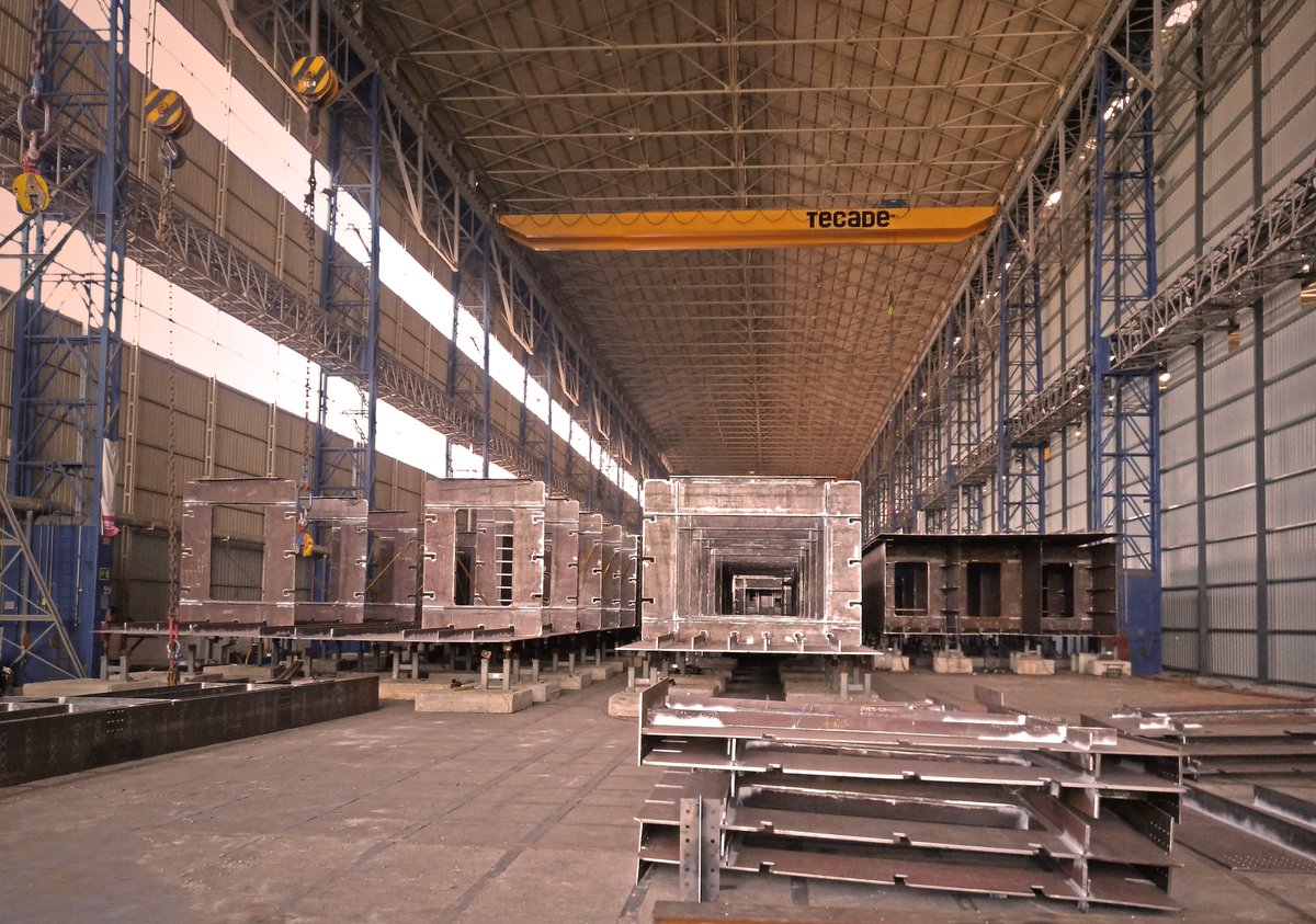 Tecade_'s tweet photo. @Tecade continues making #progress in #internationalprojects - #MajorStructures #steelbridges #improvement #TecadeYard https://t.co/JqzAFen8Mm