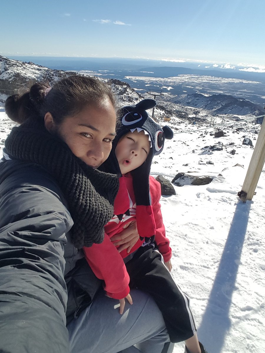 CryptoBossBabe's tweet image. It was my baby boys first snow trip and it was awesome we went up to mt ruapehu to the second part of the maunga highest I have ever been
