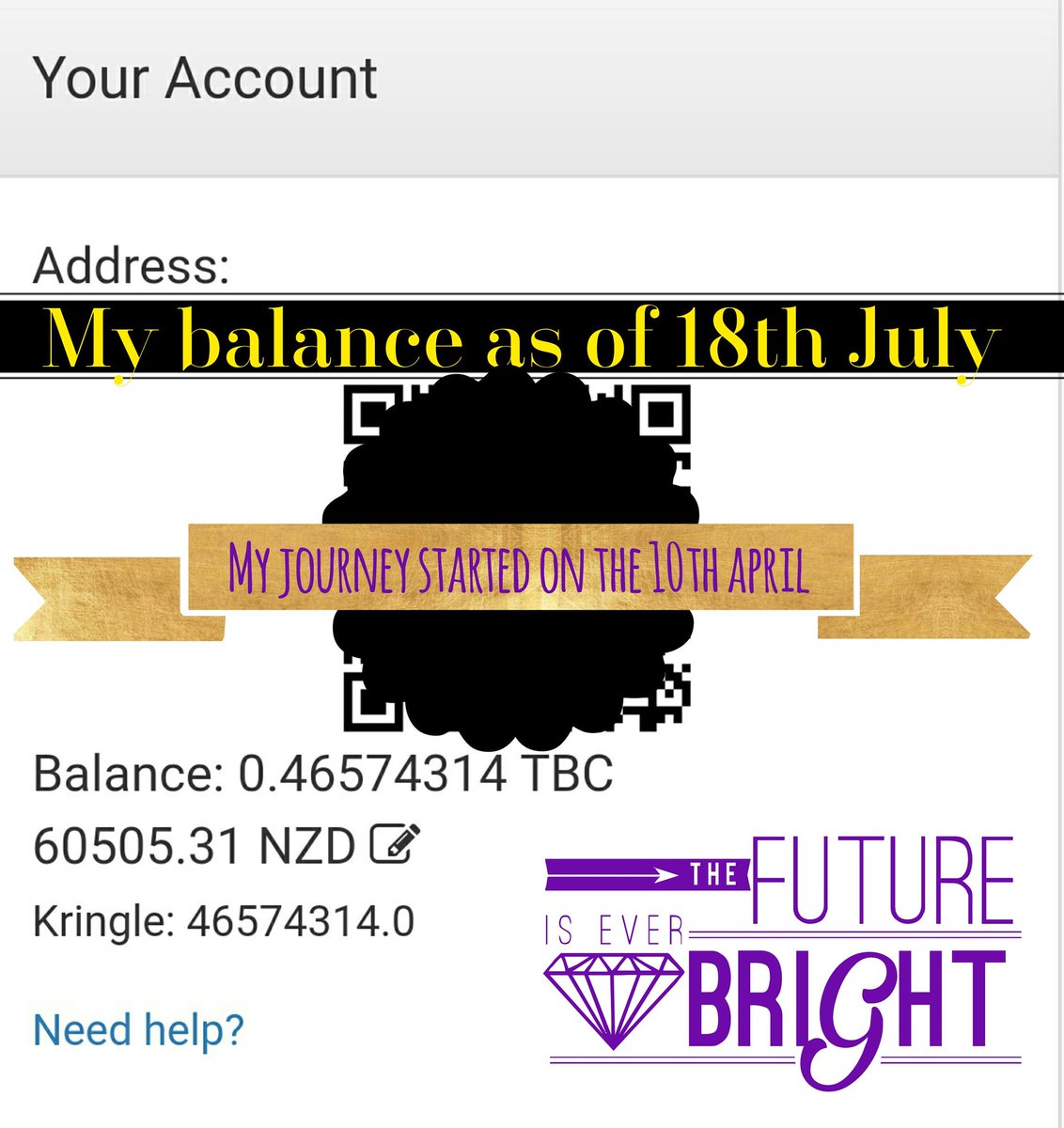 CryptoBossBabe's tweet image. When my balance is looking sweet as I cant believe how blessed I am to start with #TBC #savingsaccountbliss