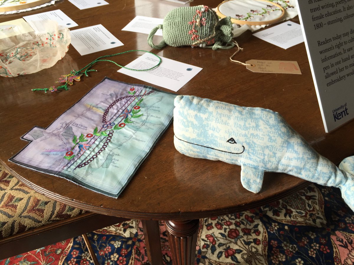 CarolineHack's tweet photo. For #janeausten200 Images from last year's wonderful @ladysmagproject #stitchoff @ChawtonHouse incl my bit of mappy sewing https://t.co/iu23XoCzAB