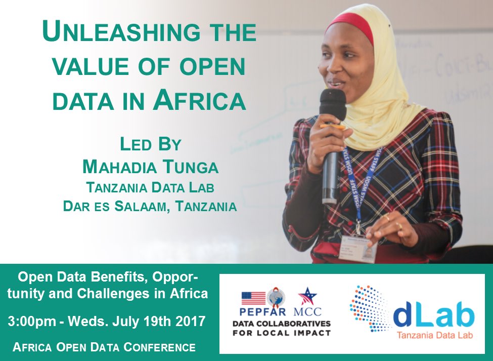 dLabTz's tweet photo. Join our head of training @TungaMahadia for this session on Wednesday 19th July at #AODC17 #DataRevolutionTz #DataRevolution #DataChamp https://t.co/ldjM7UMGJz