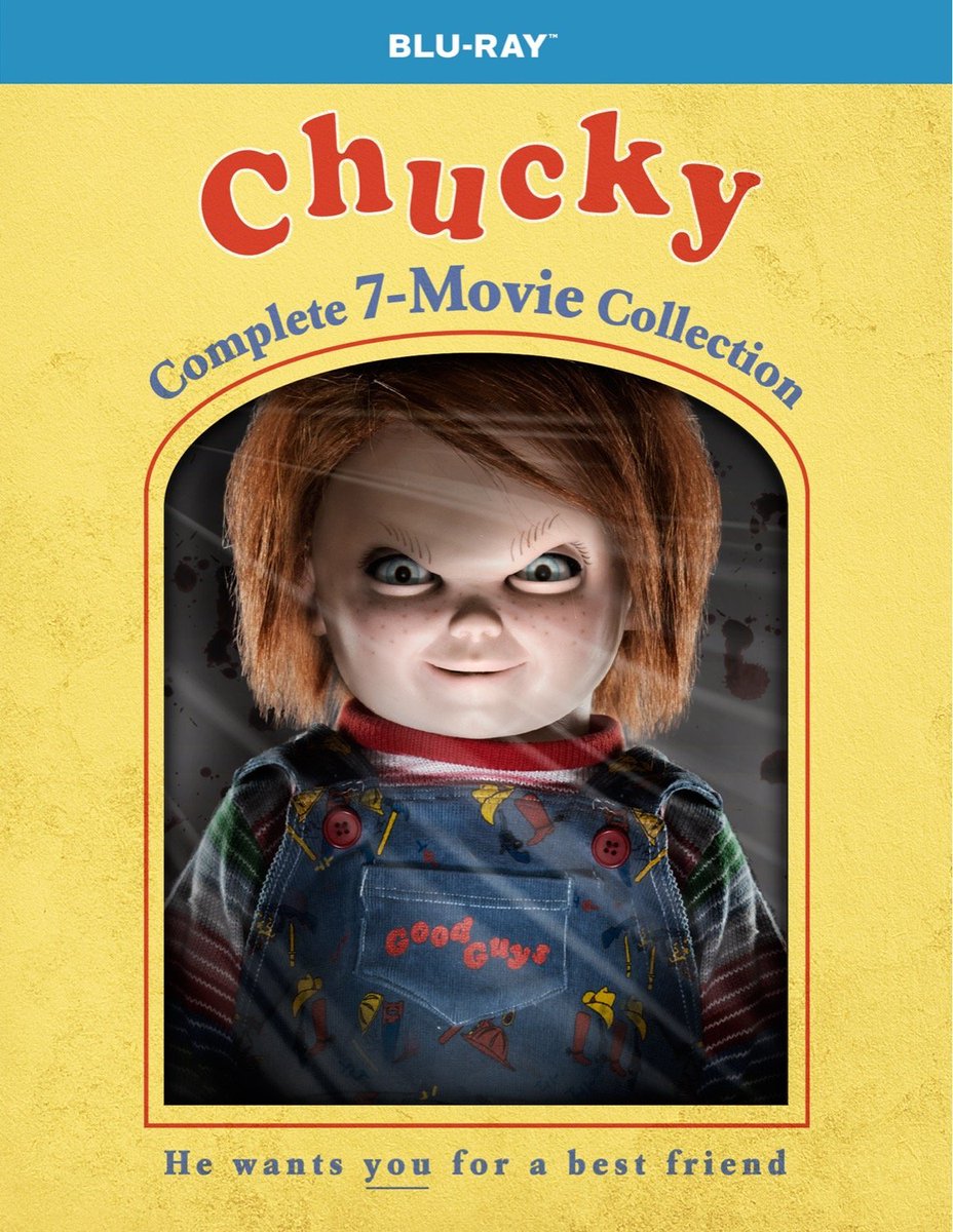 HorrorPostersUK's tweet photo. Chucky: Complete 7-Movie Collection [Blu-ray]
https://t.co/NL5sNLZbcw https://t.co/0k9LbXE66V