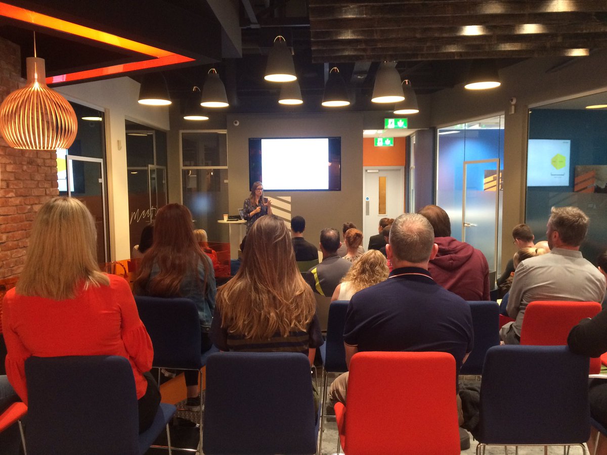 Great turnout at BOI workbench for design masterclass with <a href="/tulster/">Lesley Tully</a> this morning, #BOIworkbench #DesignThinking