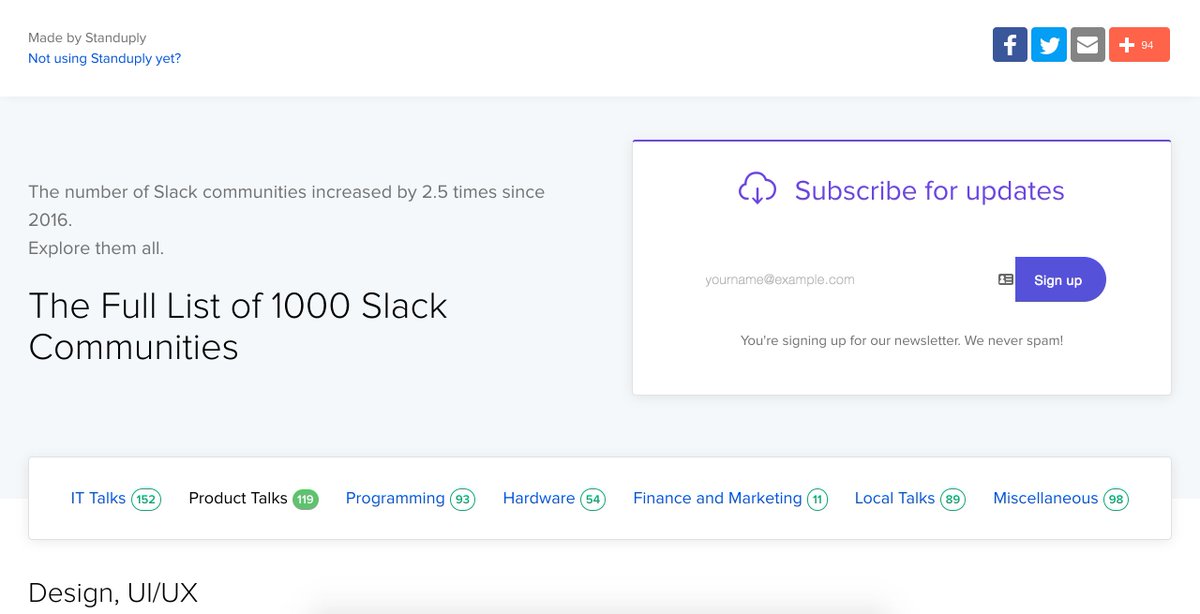 2sosedk's tweet photo. Ultimate list of slack communities https://t.co/qM9ttSHjRQ #product #design #Productivity https://t.co/cbATzCA06q