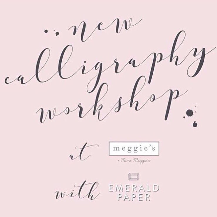 shopmeggies's tweet image. Looking forward to welcoming back @EmeraldPaper for TWO #Calligraphy #workshops at @shopmeggies - Next Mon, 24th July &amp;amp; Thurs 3rd Aug, £50pp