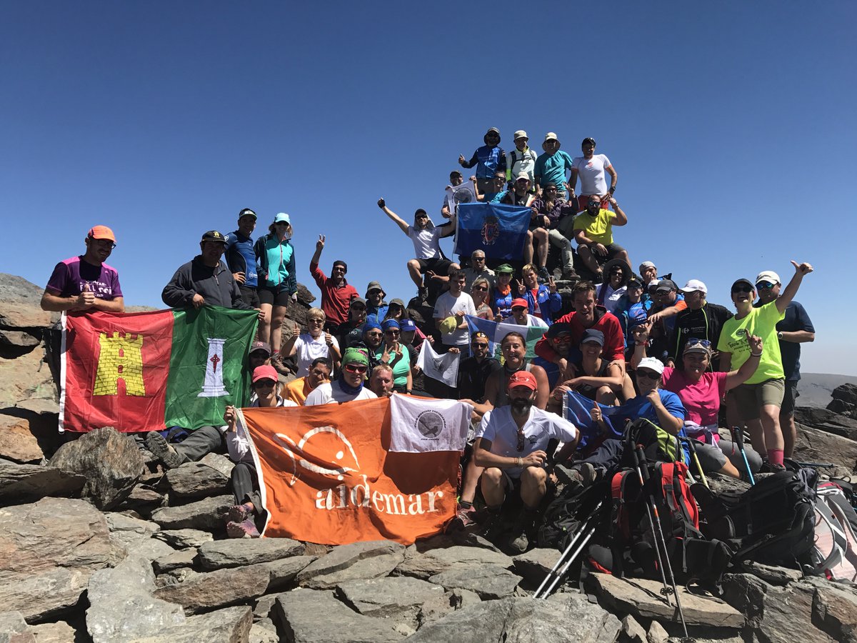 Etapa final #SinLímites2017,proyecto inclusivo de montaña por etapas que acabó este fin de semana en cima Mulhacén aidemar.com/?p=4133