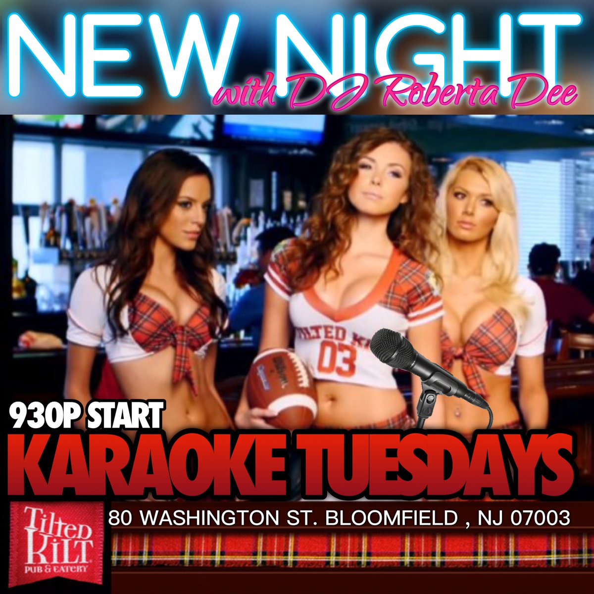 RobertadeeDj's tweet photo. #tiltedkiltbloomfield #robertadee #tuesdaynightkaraoke https://t.co/feaJQv6zTg