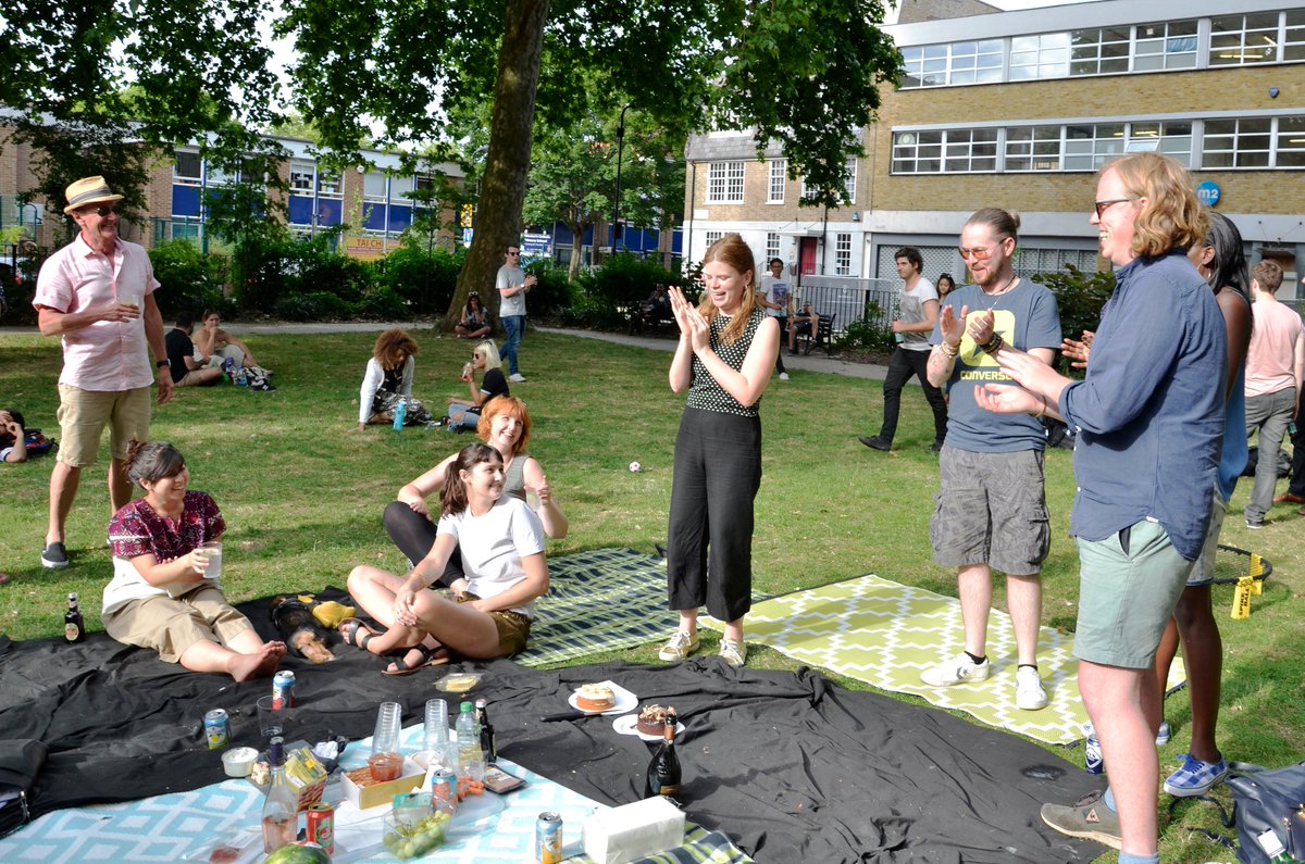 Fluid's summer picnic in #hoxtonsquare last week! A great sunny afternoon with games, food &amp; Tina the puppy! #summer #picnic #fluiddesign