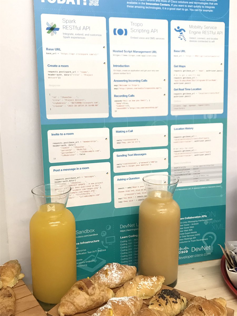 AnnHead1984's tweet photo. #breakfast with developers presenting @CiscoSparkDev @PaoMancini @CiscoItalia @TalentGardenit #digitaliani #ciscosouth #wearecisco https://t.co/ocPMzb29z8