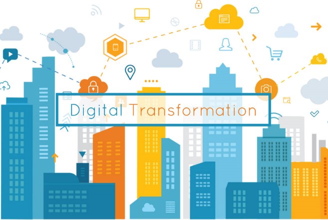 цифровизация и цифровая трансформация. диджитал трансформация. Digital transformation model. волны цифровой трансформации. облачные технологии без фона.