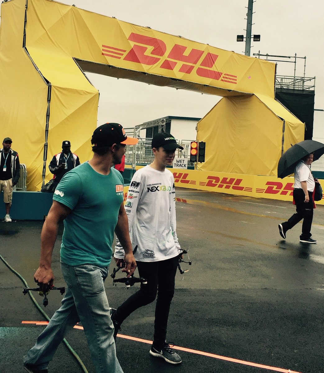 XBladesracing's tweet photo. Two legendary pilots, quads and a Formula E track in New York! What ever will happen next? 
#BanniUK #nexxblades https://t.co/kVOWbT6I7u