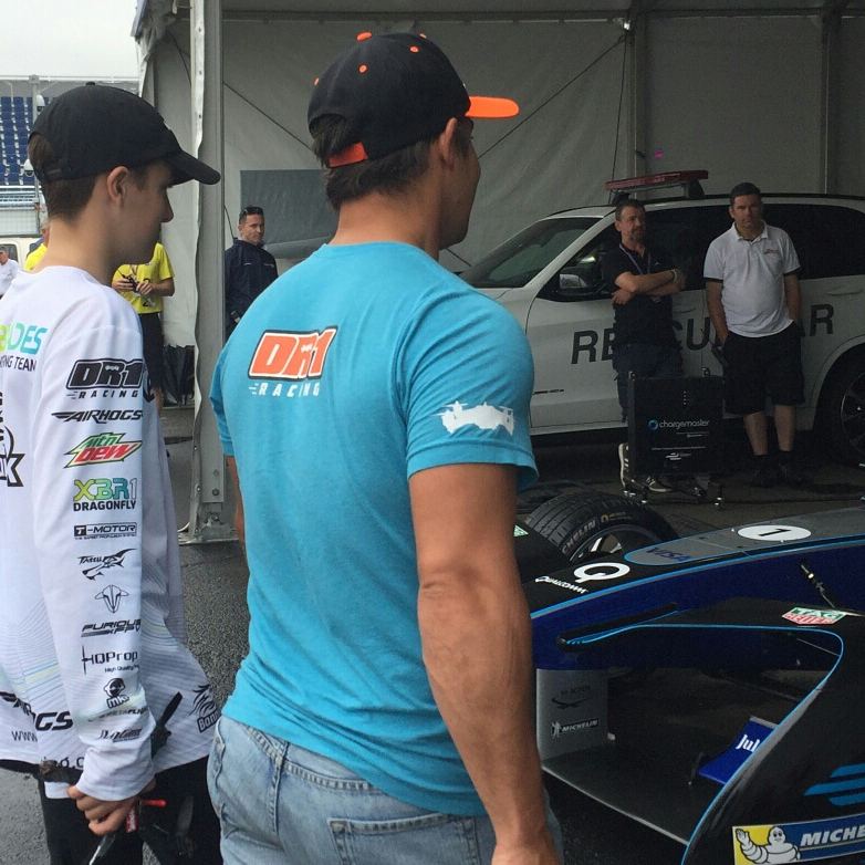 XBladesracing's tweet photo. Two legendary pilots, quads and a Formula E track in New York! What ever will happen next? 
#BanniUK #nexxblades https://t.co/kVOWbT6I7u