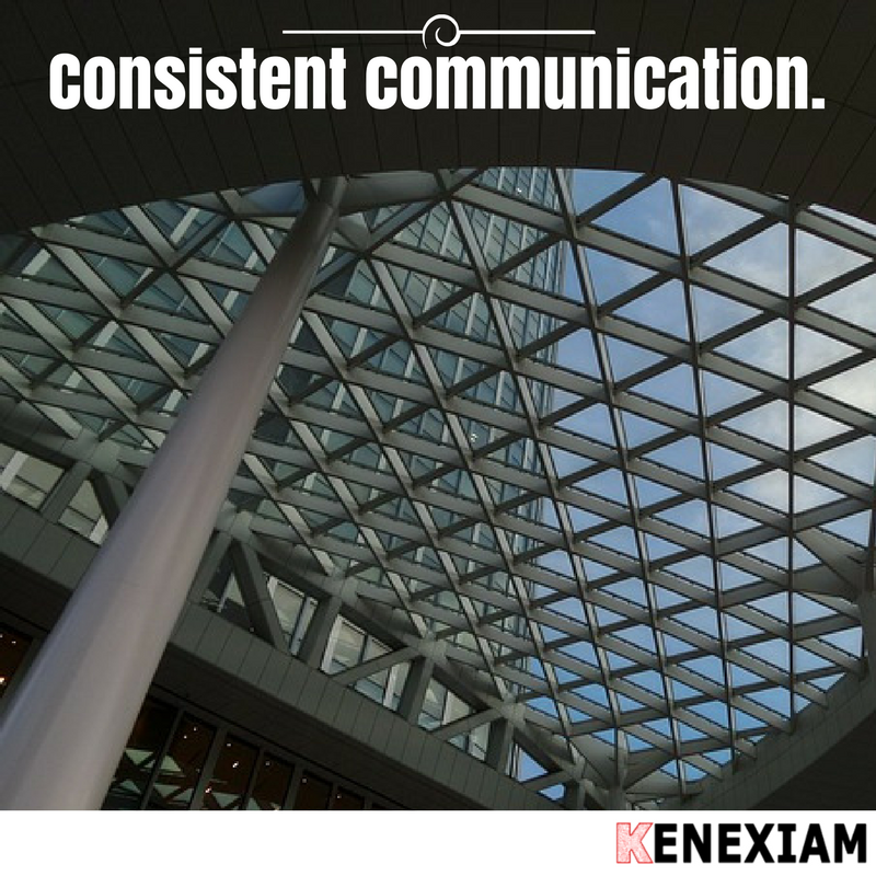 Communicate with your audience on a regular basis. #kenexiam #webdeveloper #webdesign #entrepreneur #business #marketing #startup #brand