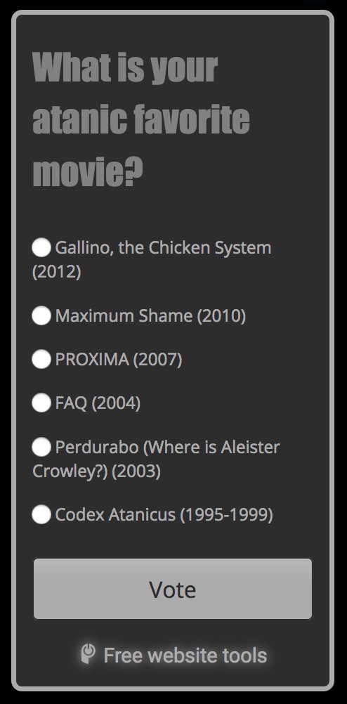 maximumshame's tweet photo. POLL: What's your favorite atanic movie? (vote at https://t.co/vS2szWDFC9) https://t.co/5rIIKeOjj9