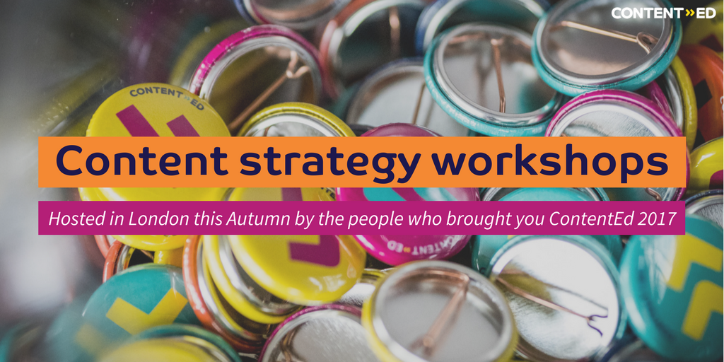 ContentEdLive's tweet photo. Join us this autumn at one of our full-day workshops being held in London by the team that brought you #ContentEd17. https://t.co/TZKOVPXe0D https://t.co/DATPfCHbg4