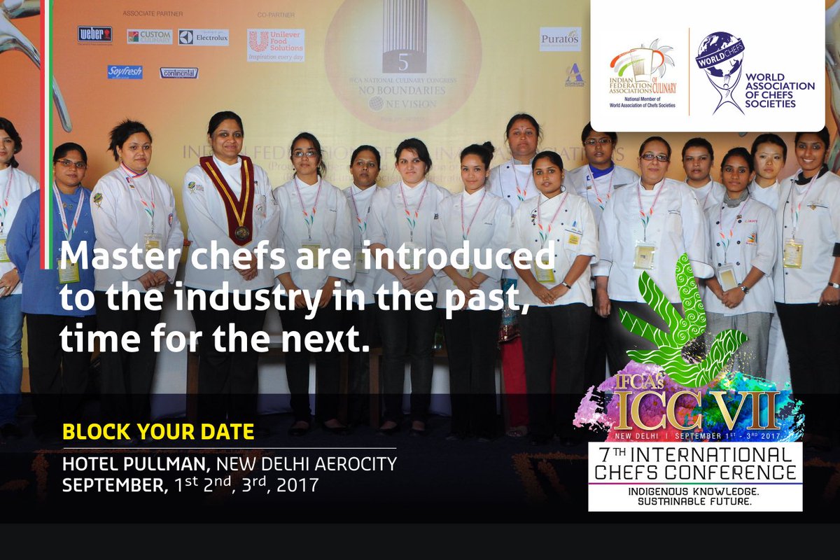 IfcaIndia's tweet photo. Want to be the next master chef? Meet the current ones to know how! #ICCVII #chefs #culinaryartists https://t.co/ZJw4a4aHtF