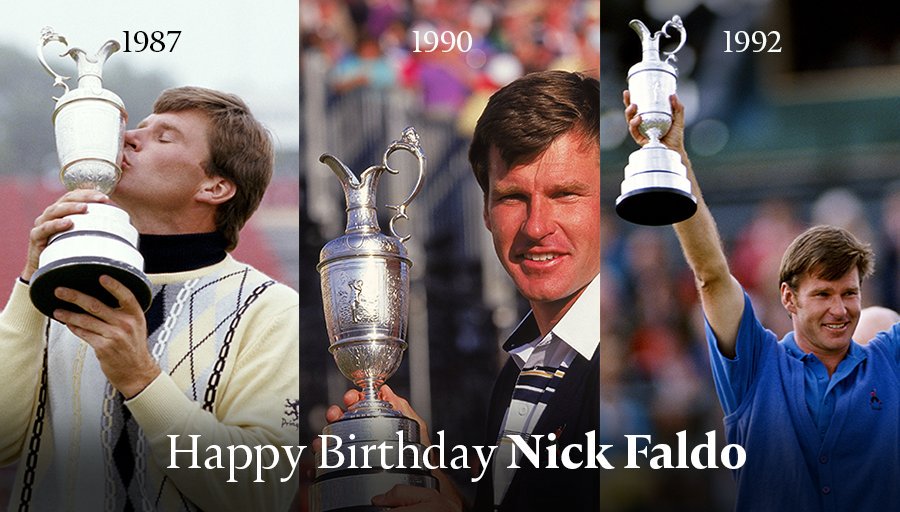 Happy 60th birthday to the six-time major champion and former World No.1 Sir Nick Faldo.. 