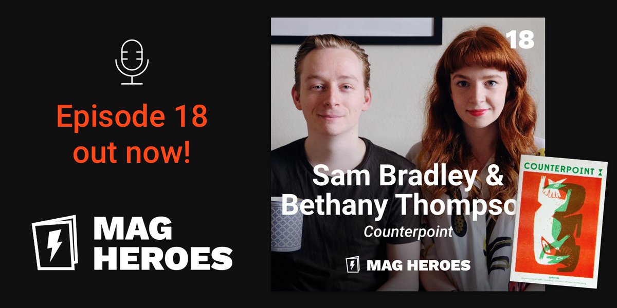 magheroes's tweet photo. 🎉 New episode, with @_counterpoint editors Sam and Bethany!

Listen here: https://t.co/kwoIed5khj https://t.co/sgkktM0bdf
