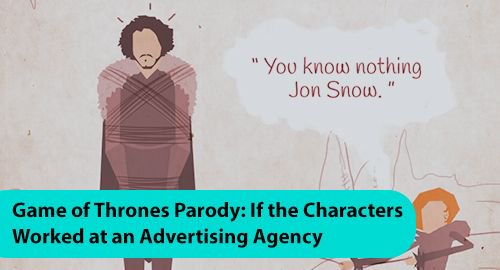 LenStoppers's tweet photo. Game of Thrones Parody: If the Characters Worked at an Advertising Agency https://t.co/FC72RKNGMJ #GameofThrones #GoT #GoTS7 #WinterIsHere https://t.co/mIskiVaIhx