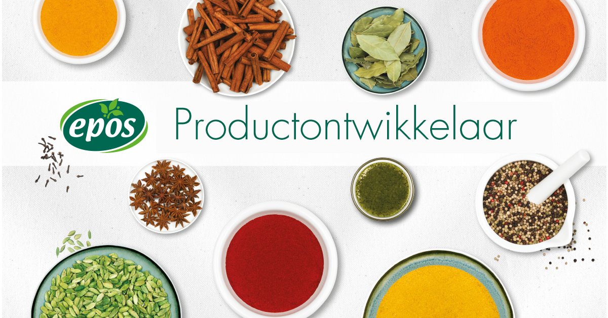 BiezeFoodGroup's tweet image. #VACATURE @Epos_Specerijen is op zoek naar een #productontwikkelaar! Iets voor jou? → bit.ly/2u3EY89 #werk #nijkerk #food #epos