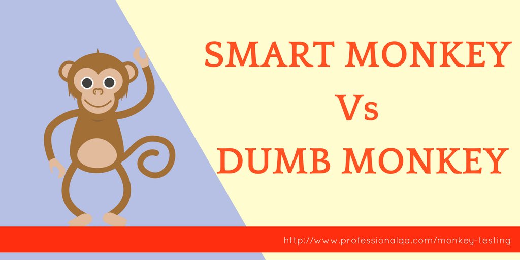 ProfessionalQA's tweet image. 🐒#MonkeyTesting Types 📲
#Smartmonkey Vs #Dumbmonkey
Which is Better ? 
goo.gl/SLquNg  
#testing #softwaretesting  #monkeytests 🐵