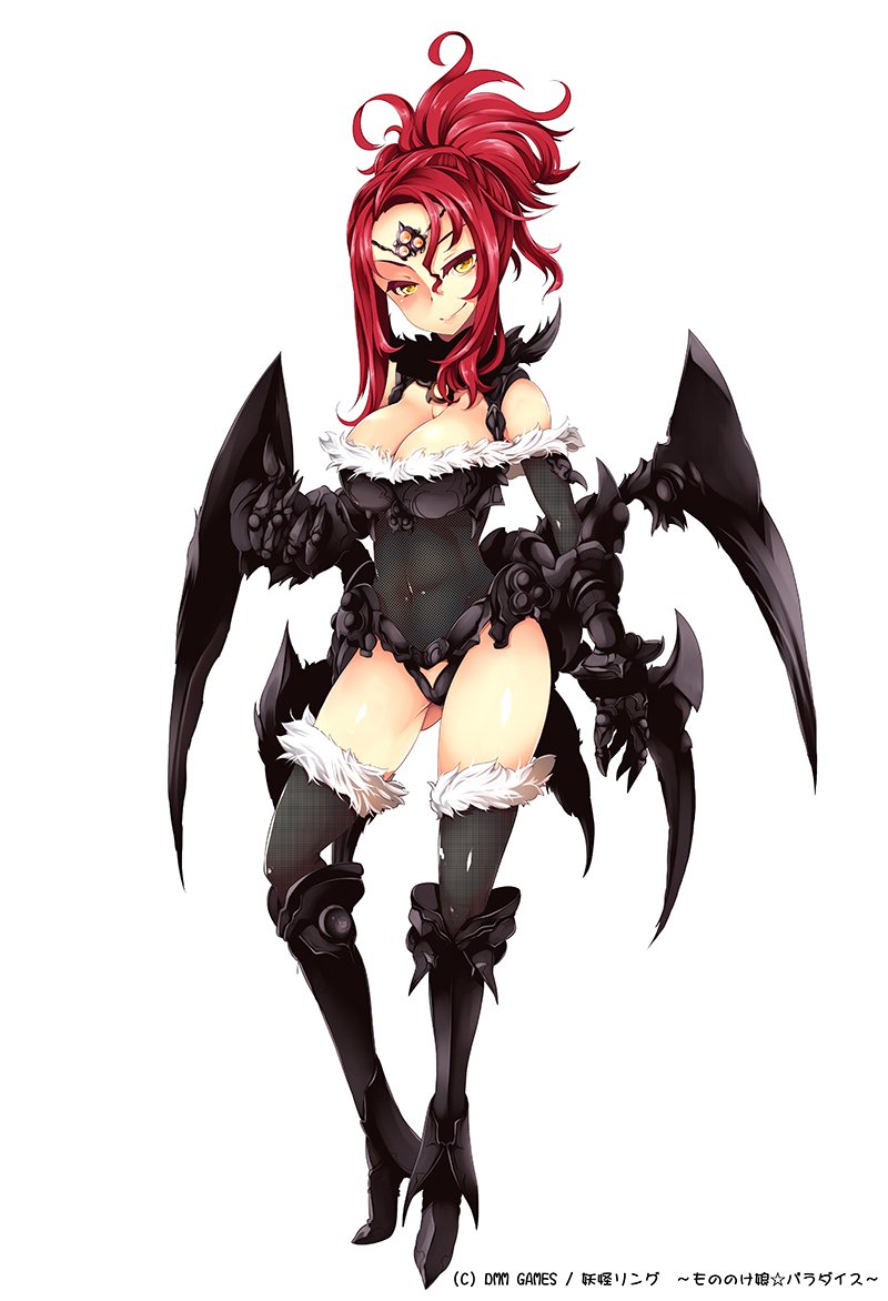 過去絵シリーズ。女郎蜘蛛ちゃん。最初ノーマルレアリティのキャラだったのがデザイン見せたらやっぱ「ハイレアにしましょう」ということになった思い出 