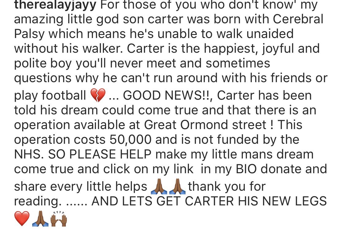 AnthonyJeffrey7's tweet photo. PLEASE HAVE A READ, RETWEET AND HELP MY GOD SON 🙏🏾🙌🏾❤️ https://t.co/DF5YegXYEj #CartersNewLegs #CartersNewLegs #cartersnewlegs https://t.co/7ovAoZjWNJ