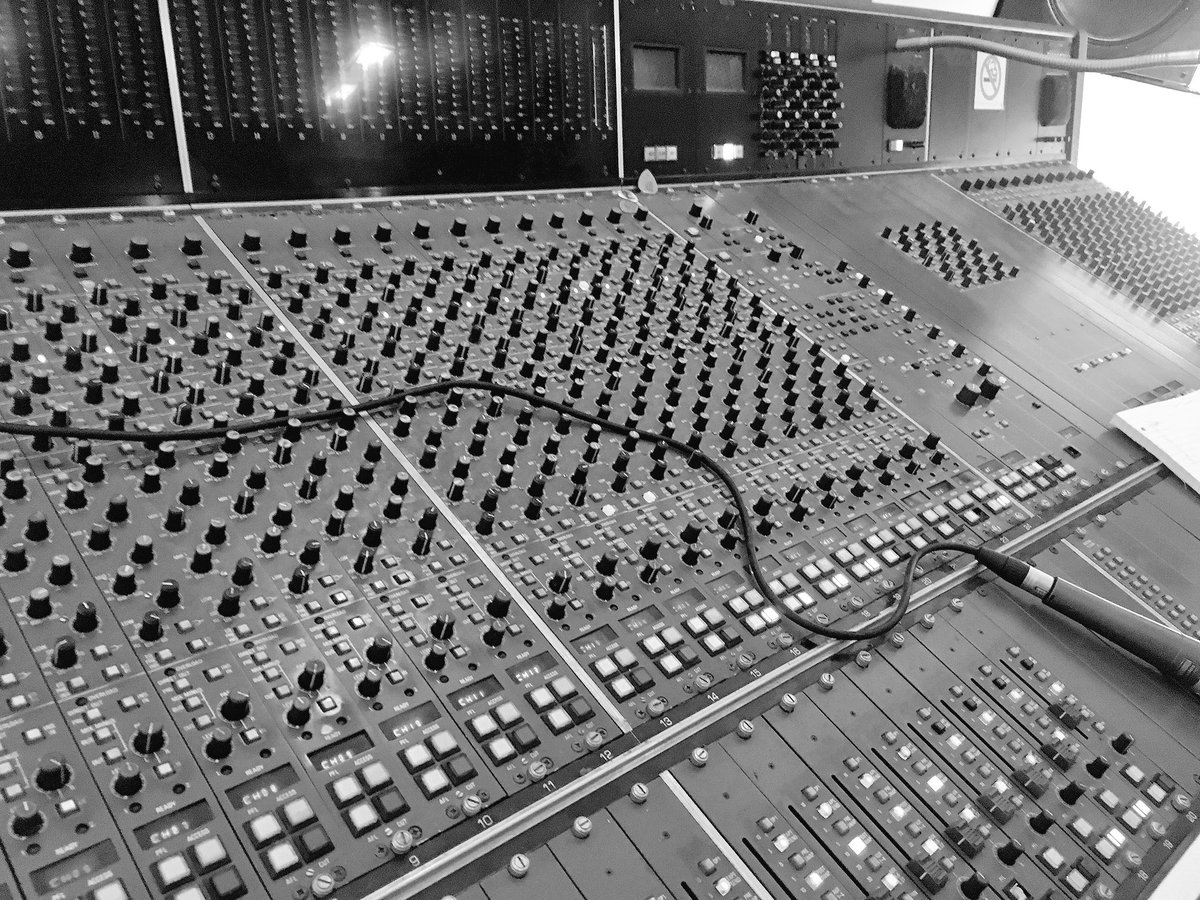 Tracking Drums - love recording with this desk! #neve #colesmicrophone #recordingstudio #mixedbyjct