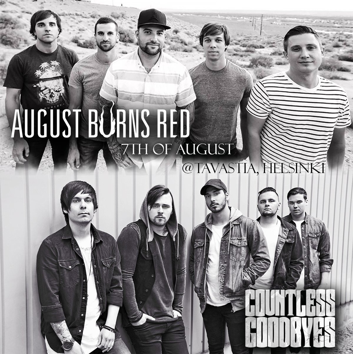 CGoodbyes's tweet photo. Spread the word!
#countlessgoodbyes
#augustburnsred
#tavastia
#metalcore https://t.co/WOrda06pyK