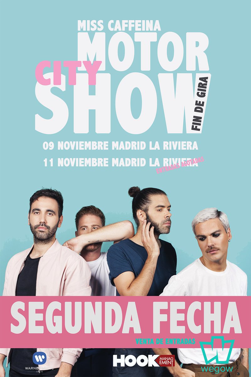 ¡SEGUNDA FECHA!
9 de Noviembre La Riviera
Entradas: wegow.com/conciertos/mis…