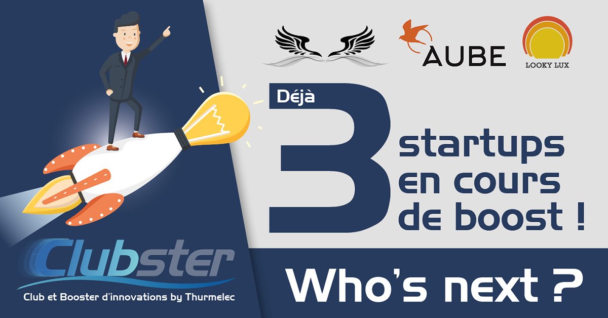 Thurmelec's tweet photo. Déjà 3 startups entrain d'être boostées par le Clubster by THURMELEC. Qui sera la prochaine ?
#thurmelec https://t.co/fcZAK6SE8O