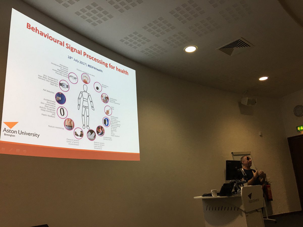 Reham_Badawy1's tweet photo. @MaxALittle kicking off the behavioural signal processing for health workshop @AstonUniversity #BSP4Health https://t.co/7ny4gqthyq