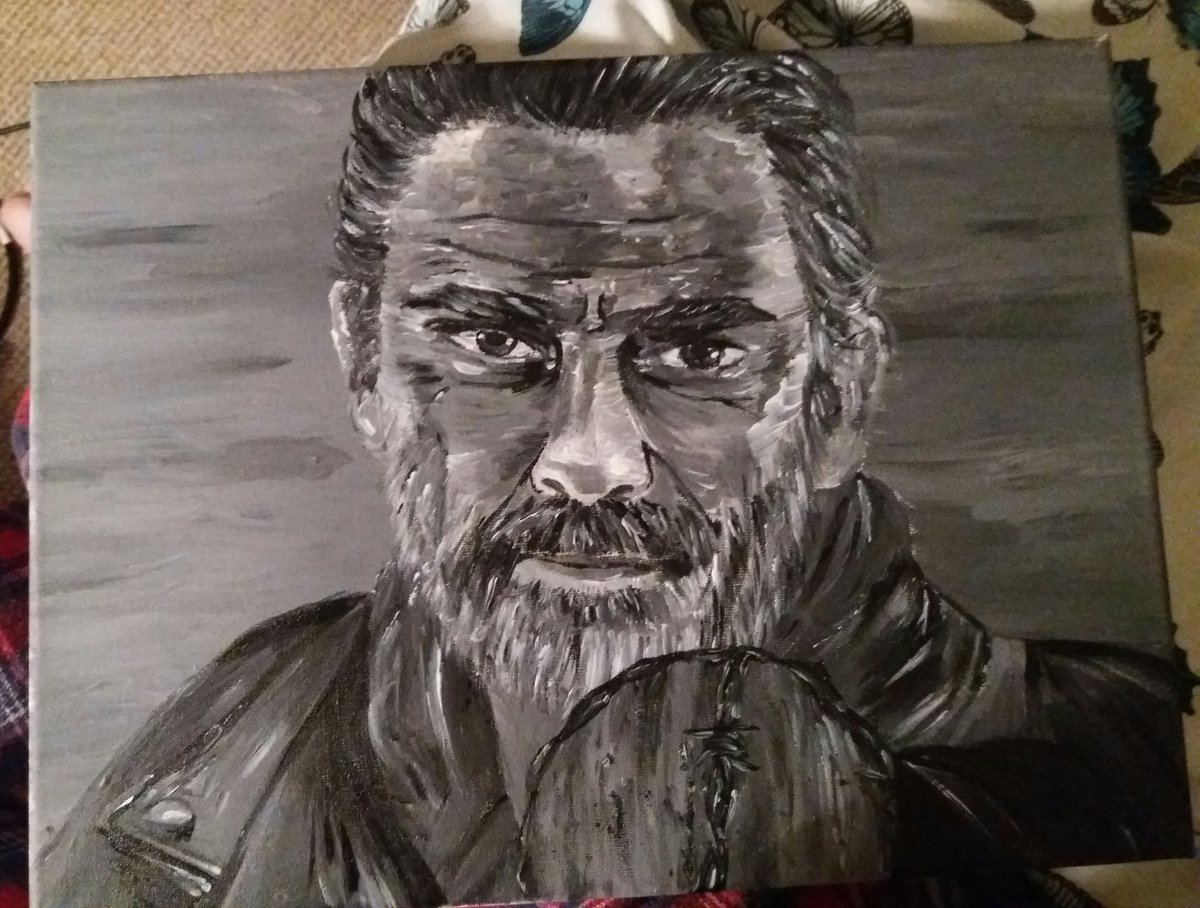 sarahcoyle_'s tweet photo. @wwwbigbaldhead @RobertKirkman I painted Negan! #negan #thewalkingdead #thewalkingdeadseason8 https://t.co/RlumAVaiCB