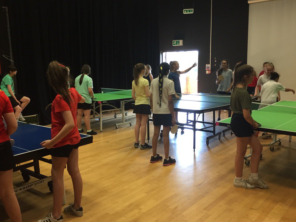 CromptonEnglish's tweet photo. Cocker take an early lead in Y7 table tennis. https://t.co/V7pTUVpceI