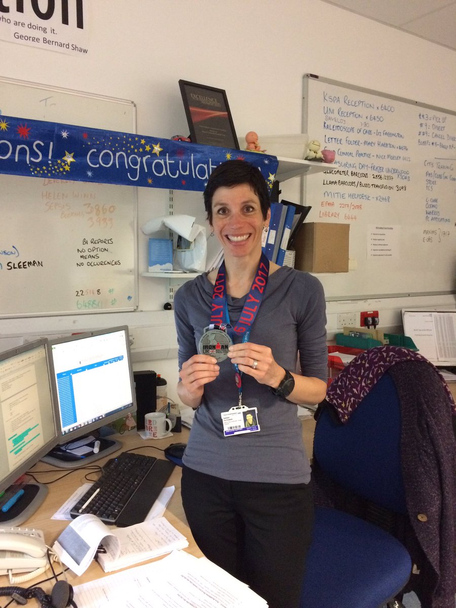 #thisgirlcan! Inspired by Sarah Hutchins Employee support - our very own Iron Man! Amazing achievement #healthyandwell #fightingfit #proud 💪