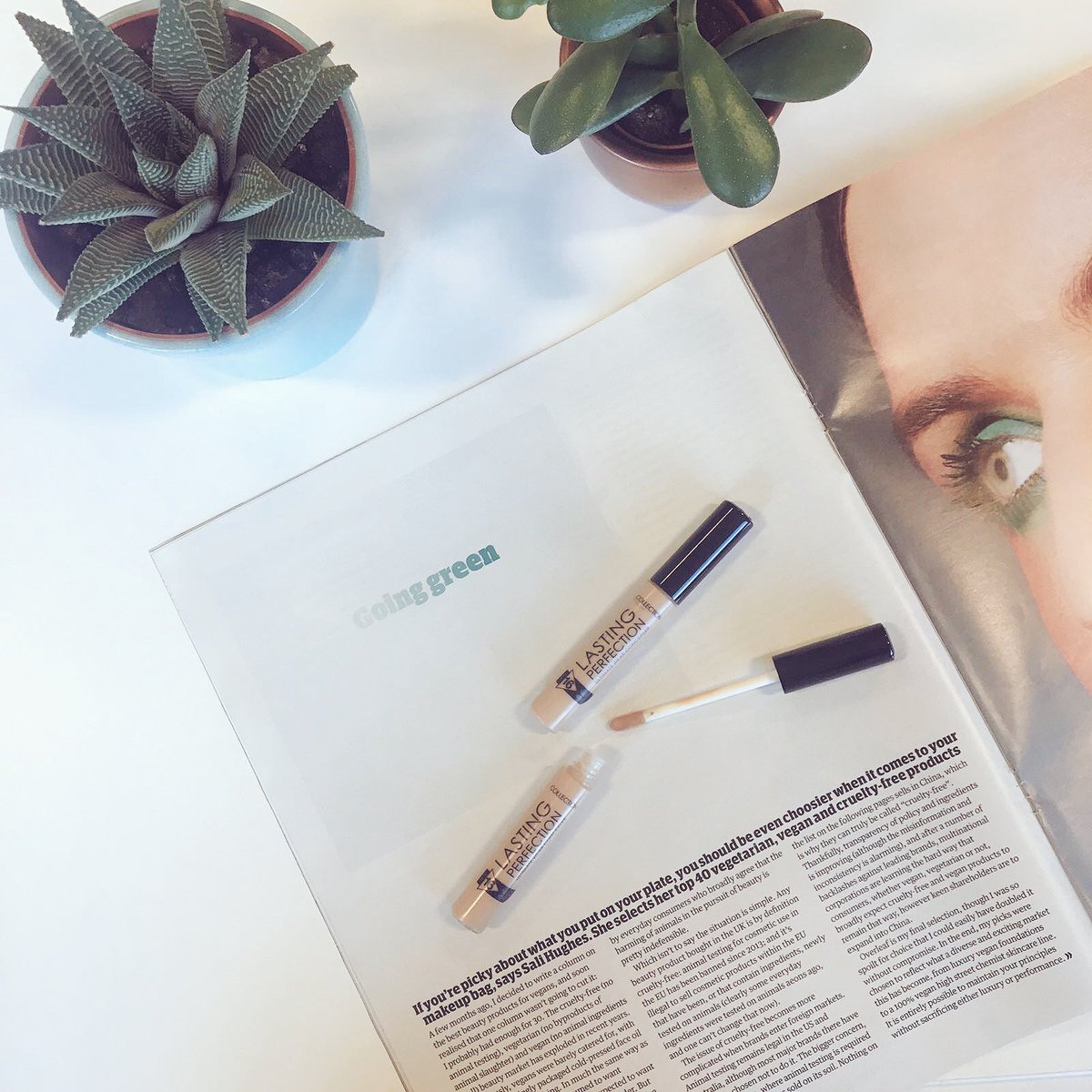 Have you heard? <a href="/CollectionLove/">Collection Love Songs</a>'s Lasting Perfection Concealer has been named as a green beauty must have in this weekend's <a href="/guardian/">The Guardian</a>! 🌿