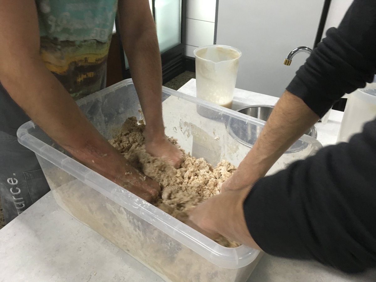 blinktower's tweet image. The boys got their hands dirty this morning, making bread and peeling potatoes for #MandelaDay!