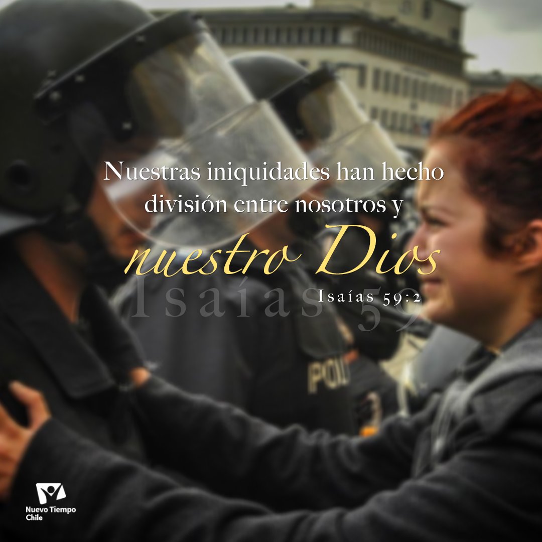 ntchile's tweet photo. Dios no desea la desunión entre las personas, sigamos el ejemplo de Jesús en la tierra. Busquemos la reconciliación.
Lee en su📖 #ISA59
#RPSP https://t.co/0mLhxviXV6
