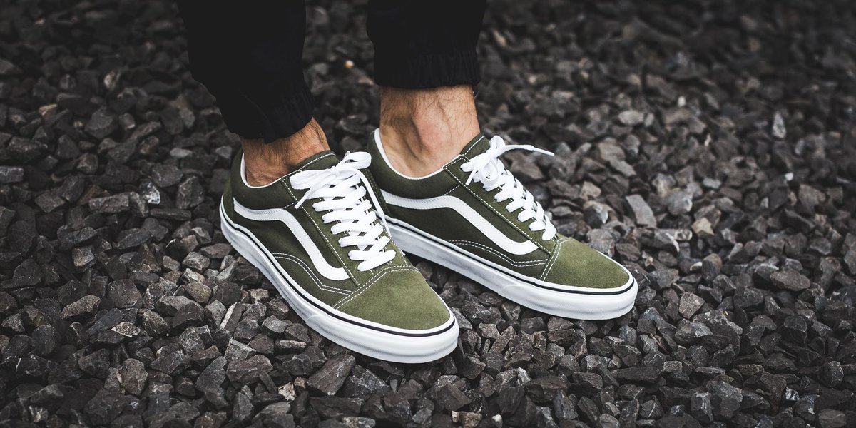 vans old skool winter moss