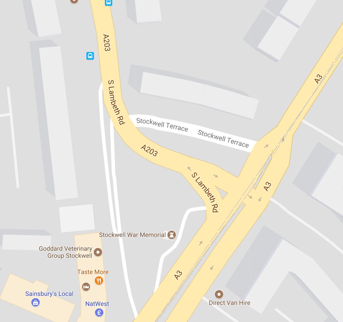 WizAnn's tweet photo. Stockwell Terrace has now been removed from all WizAnn routes, It is now Left or Right into and out of South Lambeth Road #KOL #RunUpdates https://t.co/poFGK71EfP