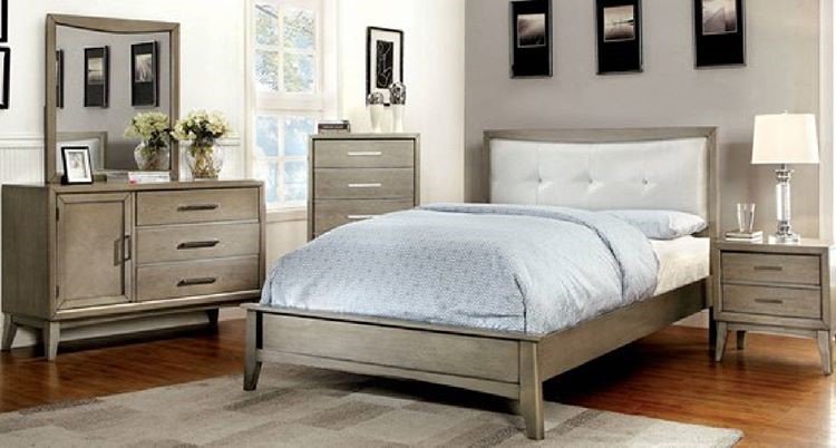 TheClassyHome's tweet photo. #Contemporary #Gray Leatherette Solid #Wood #MasterBedroomSet with Extra #Discount #Offer on https://t.co/6rsi34kR8j https://t.co/U6gIpNYVaW