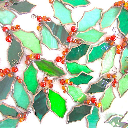 Christmas Collection: Holly uniqueinglass.co.uk/online-shop/ch…