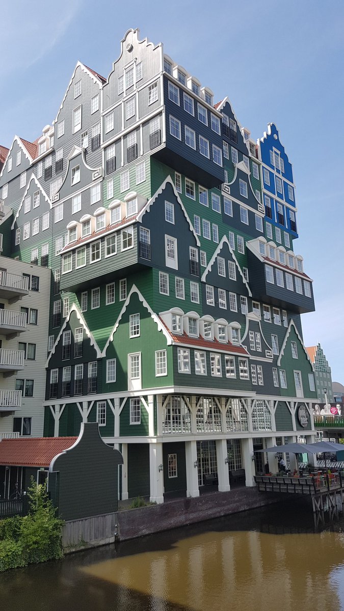 swenomad's tweet photo. Have you seen anything like this? 
It's a hotel in Zaandam, Holland
#travel #photography #netherlands https://t.co/IediZa2V0J