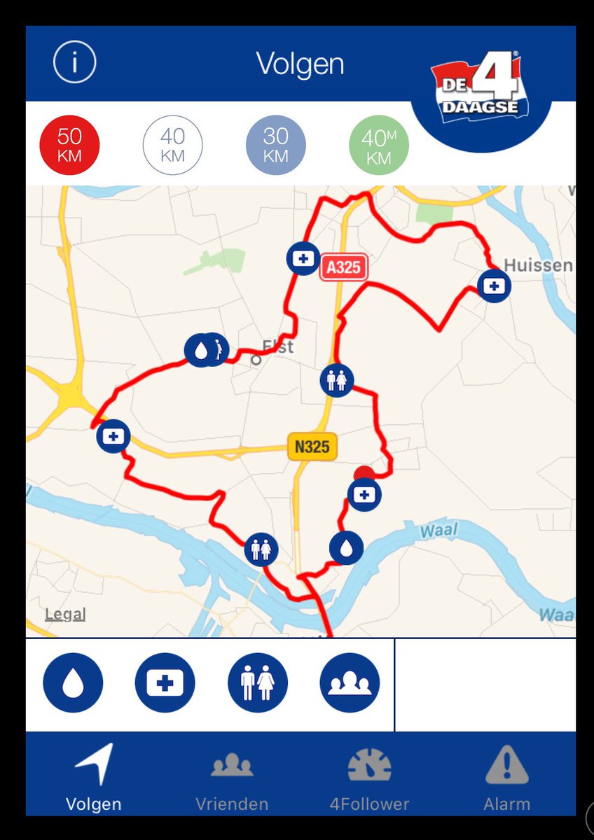 DagelijkseZaken's tweet photo. Leuk dat je familie live kunt volgen met de #4follower app #Vierdaagse 👣 https://t.co/ZMzxJT2Gh9
