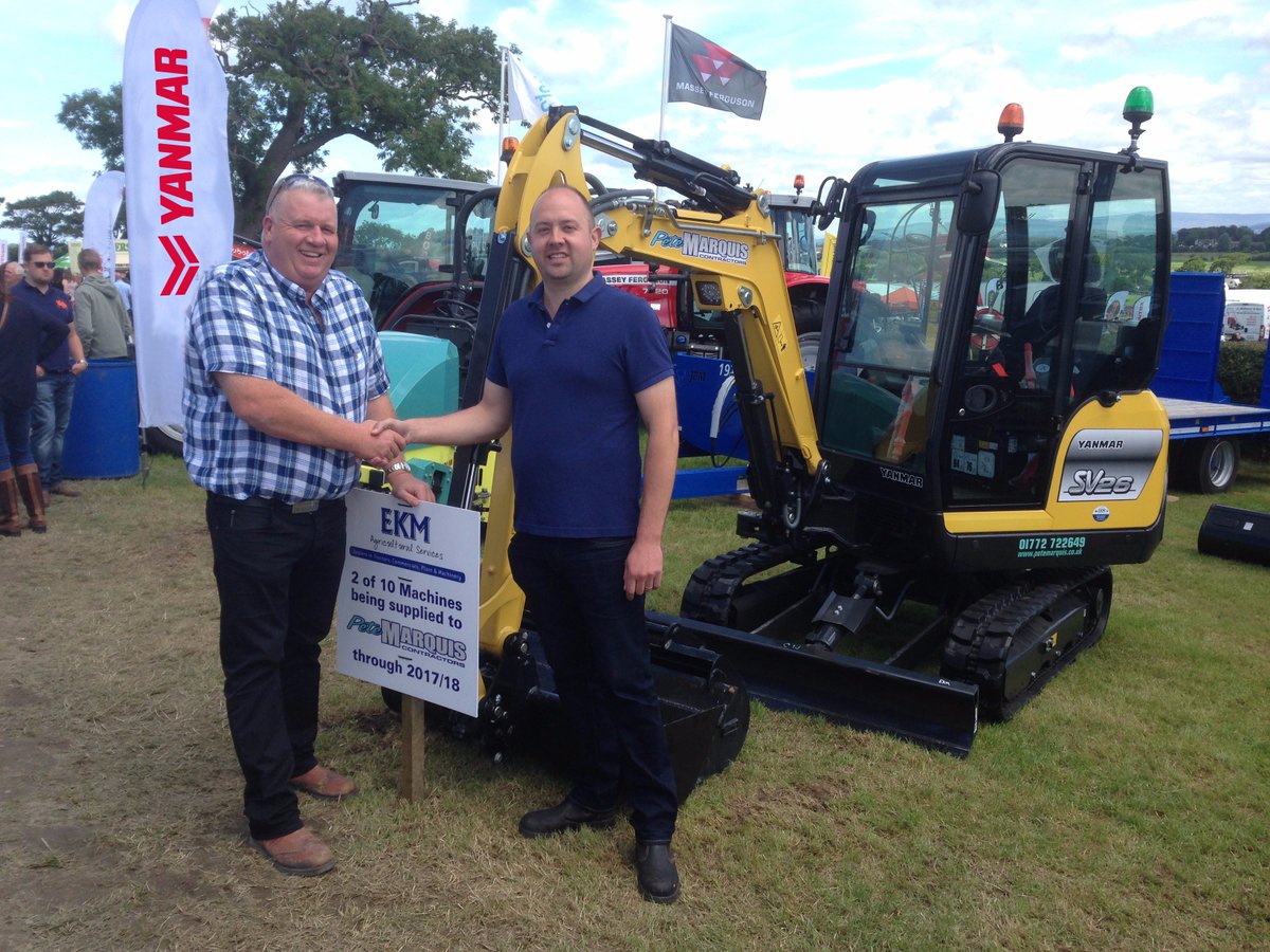 We had a selection of machines at the <a href="/GreatEccShow/">Great Eccleston Show</a> last weekend. Great to see deals for Yanmar SV26's among other machines being done