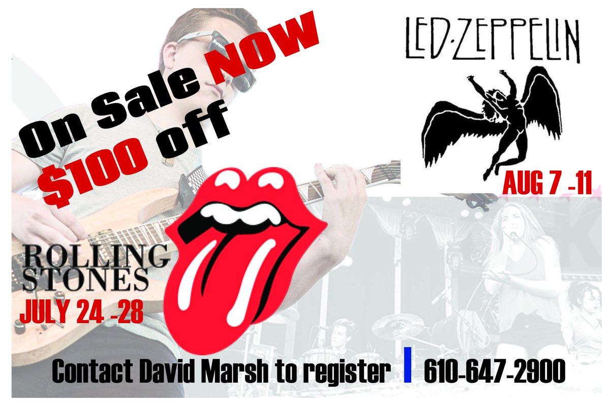 Rock-n-roll camp sale going on right now.