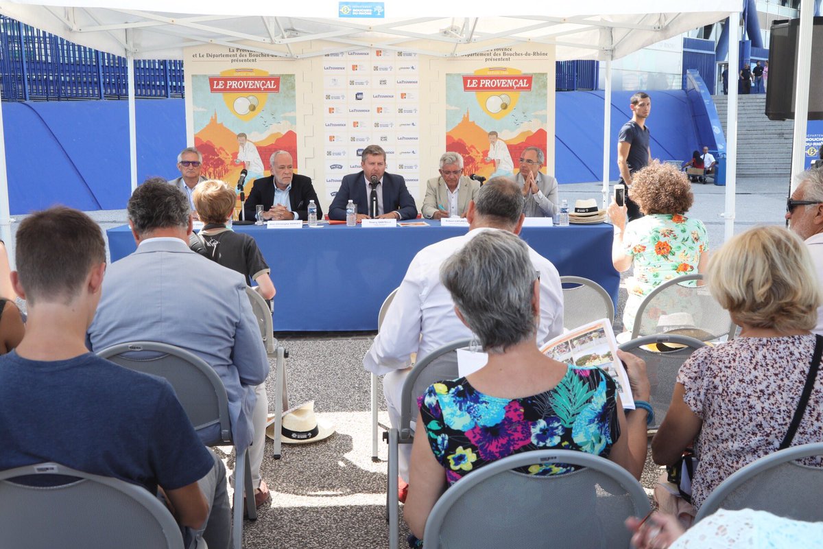departement13's tweet photo. 💪#Sport | #LeProvençal est de retour du 23 au 28 juillet ! Présentation de cette nouvelle édition sur le parvis de l'Hôtel du Département ! https://t.co/WykWmZ7nfe